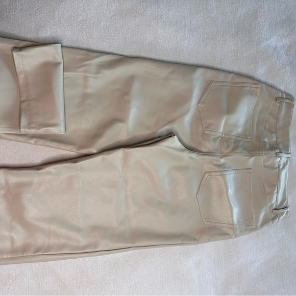 Gisele natural beige leather pants - Picture 5 of 8